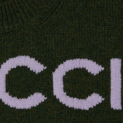Maglia in lana con intarsio Gucci
