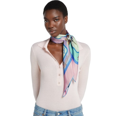 Carré de soie à imprimé projet 90 x 90