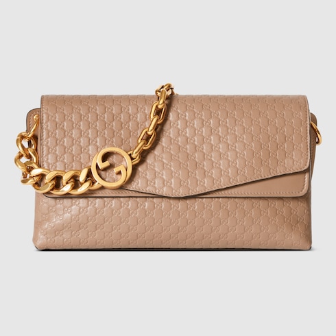 Medium shoulder bag with chain