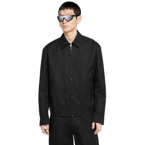 Cotton twill jacket with Web detail 