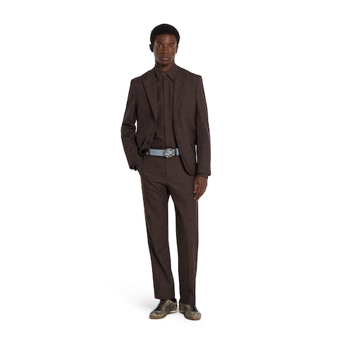 Reversible belt with Interlocking G buckle