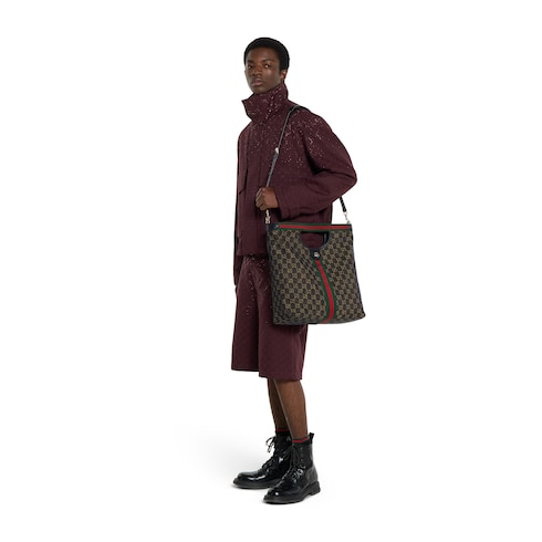 حقيبة اليد الواسعة Gucci Giglioكبيرة الحجم