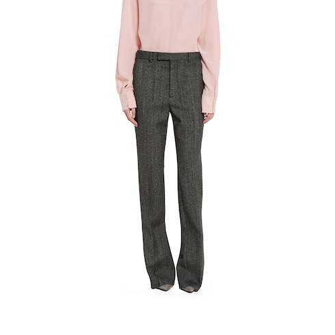 Pantalone mouliné in lana spigata