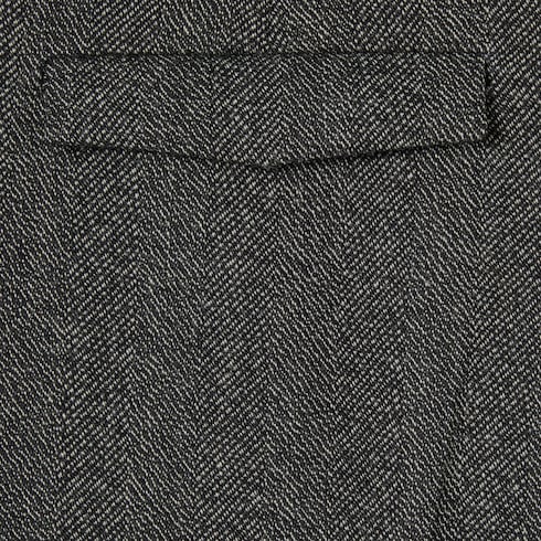 Herringbone wool mouliné pant