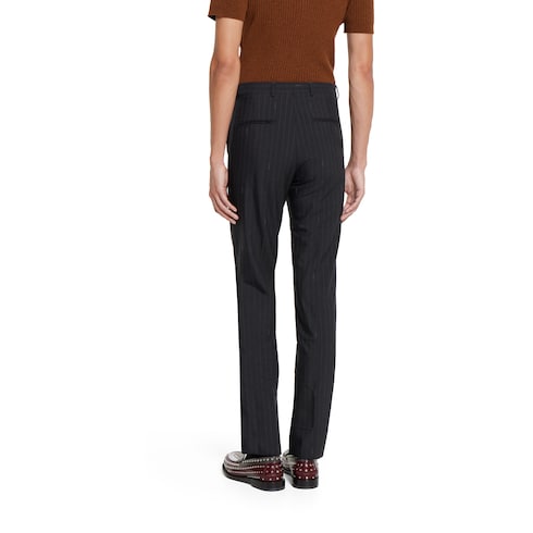 Pinstripe wool pant