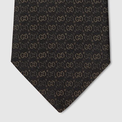 GG silk jacquard tie