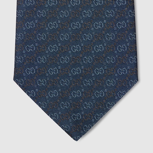 GG silk jacquard tie