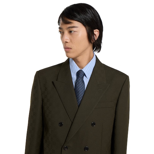 GG silk jacquard tie