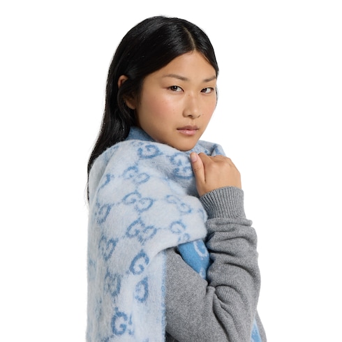 GG alpaca wool blend scarf
