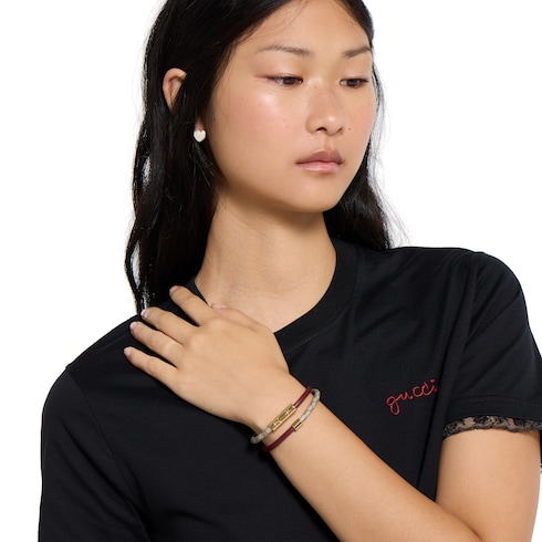 Double bracelet with GG detail