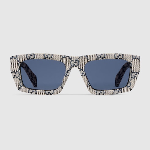 Rectangular frame sunglasses