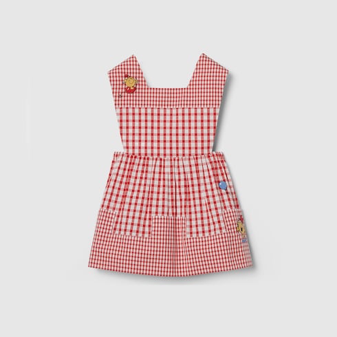 Vestido de algodón gingham para bebé