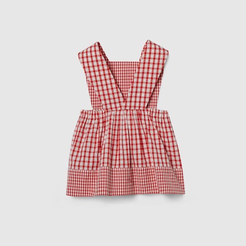 Baby gingham cotton dress