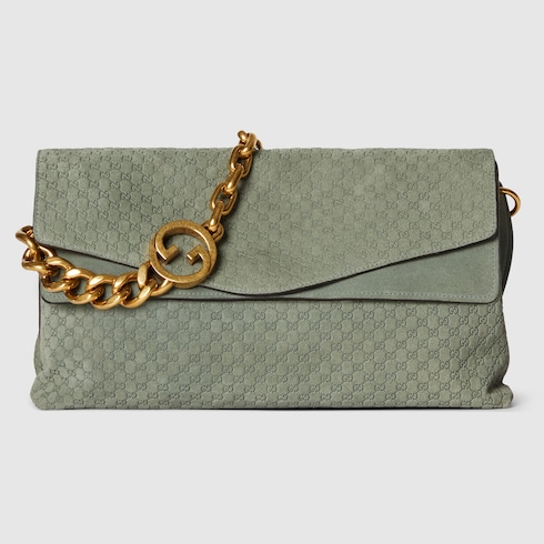 Large shoulder bag with chain