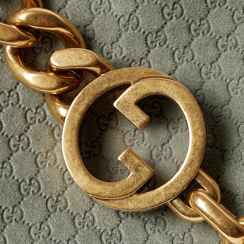 Large shoulder bag with chain