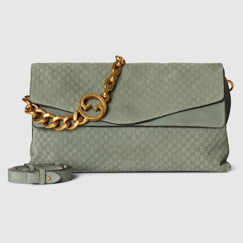 Large shoulder bag with chain