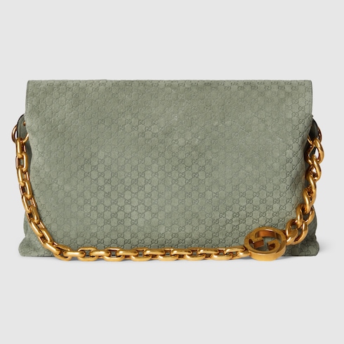 체인이 달린 라지 숄더백