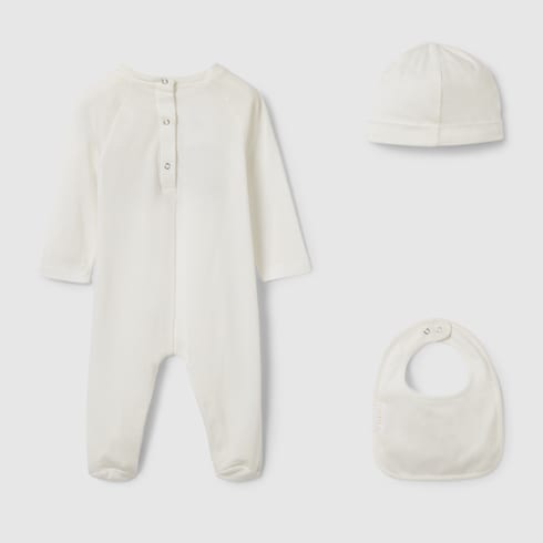 Ensemble cadeau trois-pièces en coton pour bébé