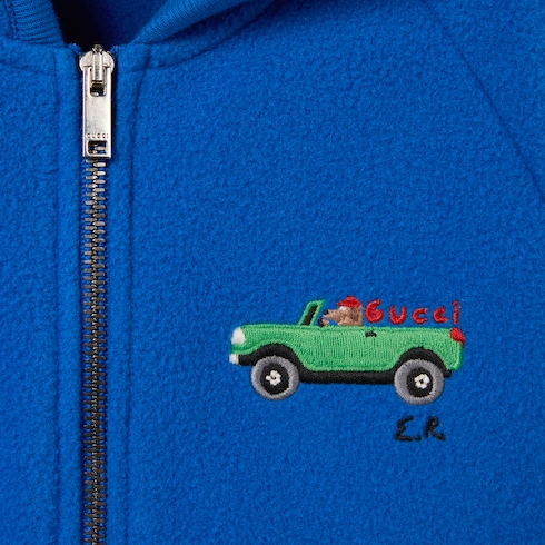 Chaqueta de felpa con cremallera para bebé