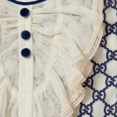 Abito bambino in nylon GG