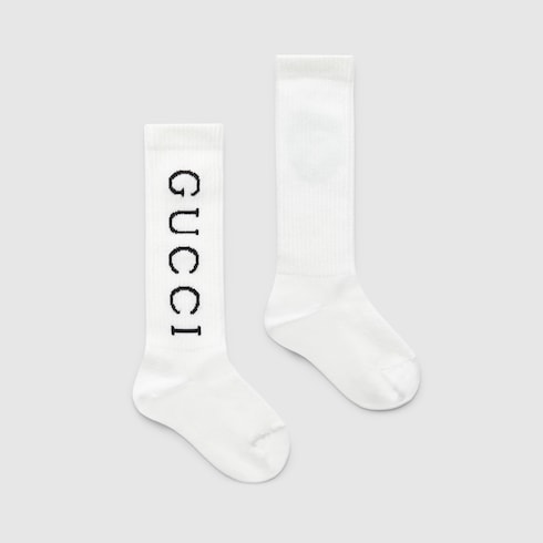 Chaussettes pour enfant en mélange de coton côtelé
