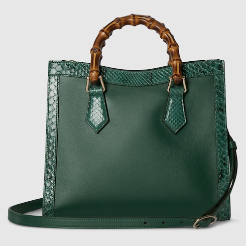 Gucci Diana系列中号竹节托特包