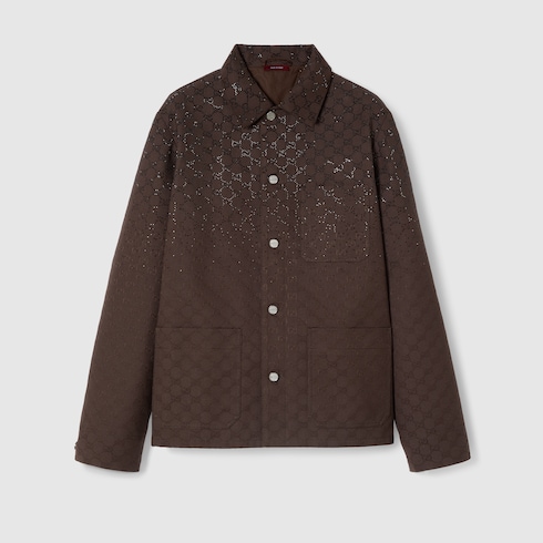 Chaqueta acolchada de lona GG