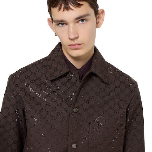 Veste matelassée en toile GG