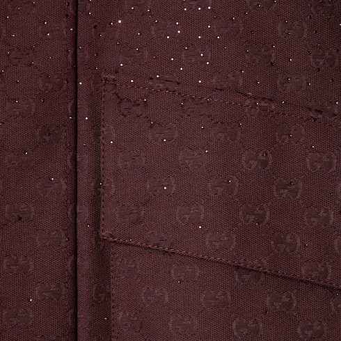 Wattierte Jacke aus GG Canvas mit Kristallen