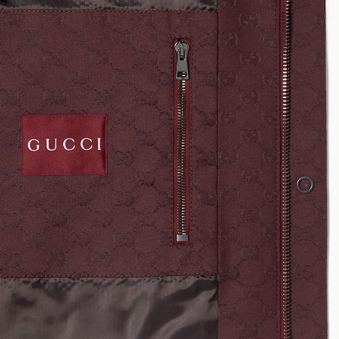 GG canvas padded jacket with crystals