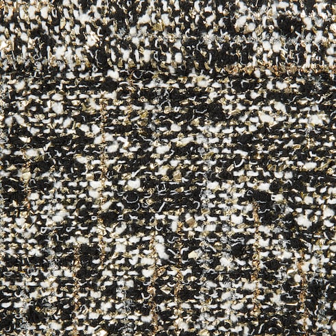 Gonna in tessuto bouclé laminato