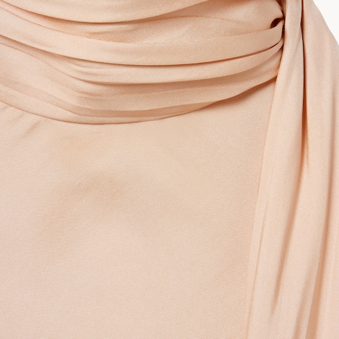 Silk twill shirt with ribbon