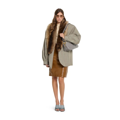 〔グッチ ハーフ ホースビット〕ミディアム ショルダーバッグ