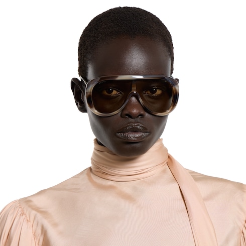 Rectangular frame sunglasses