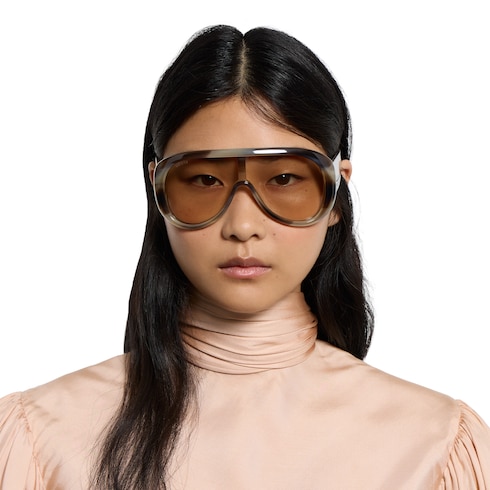 Rectangular frame sunglasses