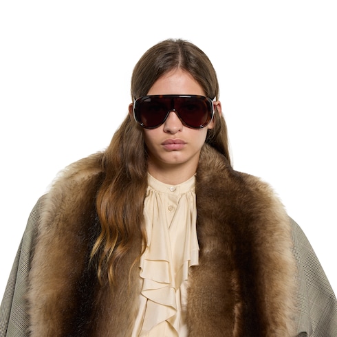 Rectangular frame sunglasses