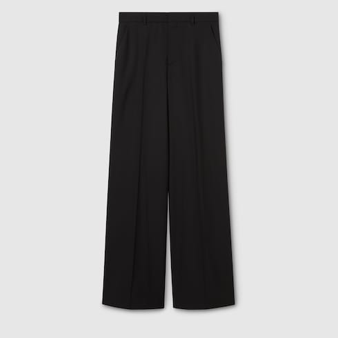 Pantalone in lana leggera con ricamo