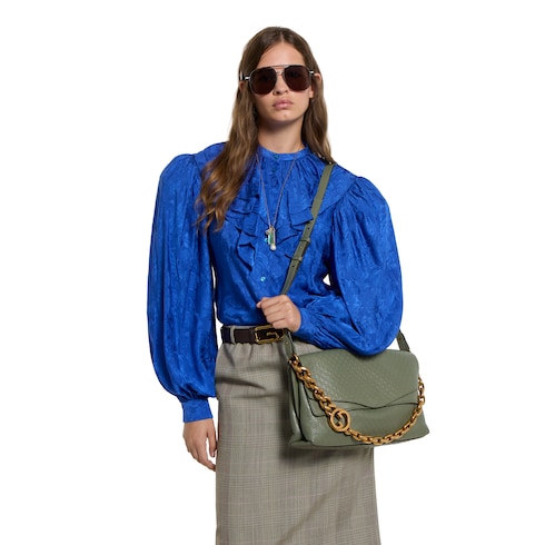 Bolso de hombro con cadena tamaño grande