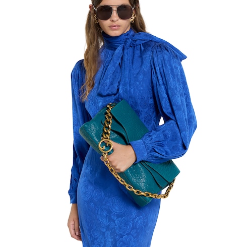 チェーン付き ラージ ショルダーバッグ