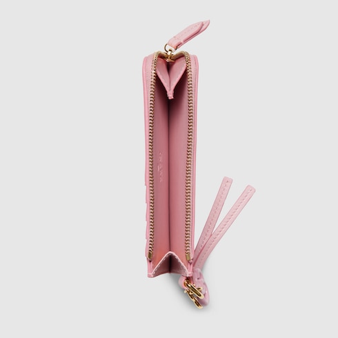 Card case with Double G charm