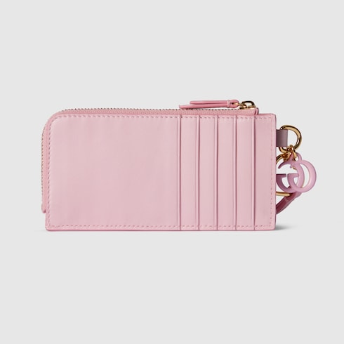 Card case with Double G charm