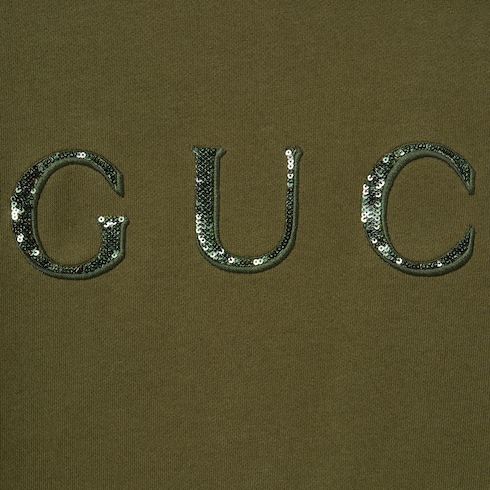 Sudadera de punto de algodón con bordado