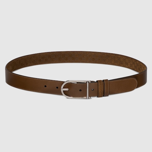 Cinturón reversible con hebilla redonda