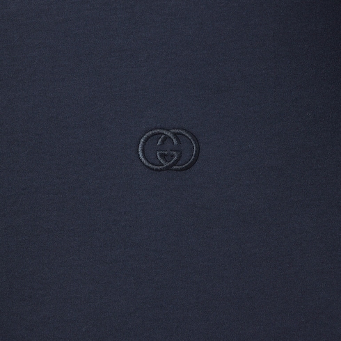 Cotton jersey T-shirt with embroidery