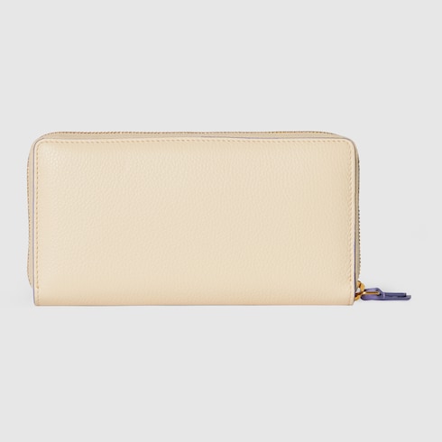 Bi-color GG Marmont zip-around wallet