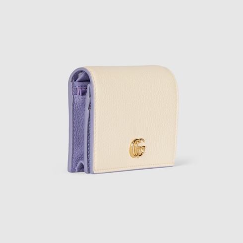 Bi-colour GG Marmont small wallet