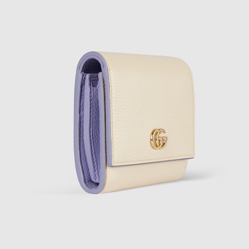 Bi-colour GG Marmont medium wallet