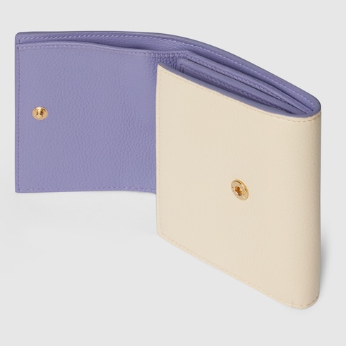 Bi-colour GG Marmont medium wallet