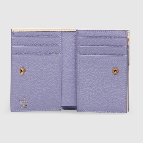 Bi-colour GG Marmont small wallet