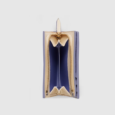 Bi-colour GG Marmont small wallet